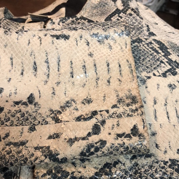 Newport News Snake Print Leather Jacket - Picture 8 of 9